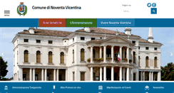Desktop Screenshot of comune.noventa-vicentina.vi.it