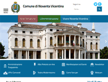 Tablet Screenshot of comune.noventa-vicentina.vi.it